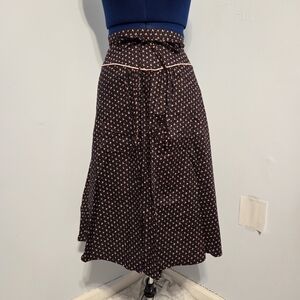 Vintage Floral Cotton Prairie Wrap Skirt Size S